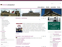 Tablet Screenshot of niemiecki.czteryjezyki.pl